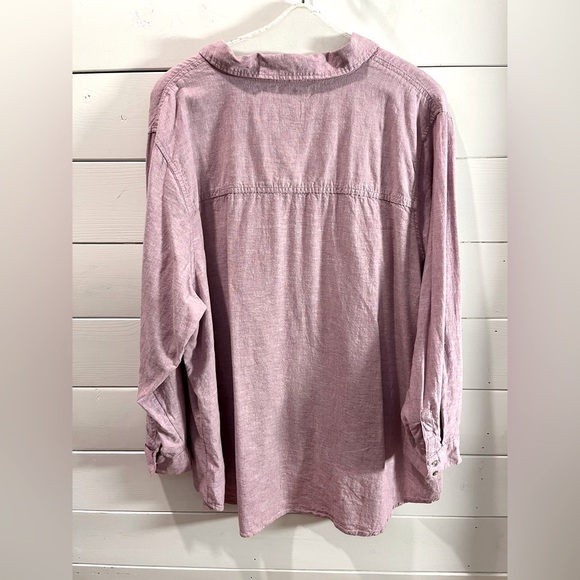 💜 SIGRID OLSEN – Rose mauve blouse – Size 3X - Picture 12 of 12